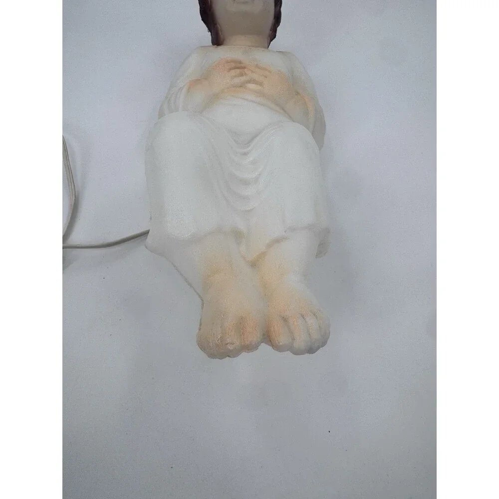 Vintage Empire Blow Mold Christmas Nativity Scene Baby Jesus Yard Decor Works